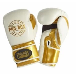 PRO BOX JUNIOR CHAMP SPAR VELCRO White/gold