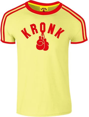 KRONK GLOVES VINTAGE YELLOW SLIM FIT TEE 1 KRONK GLOVES VINTAGE YELLOW SLIM FIT TEE