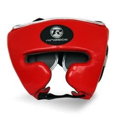 RINGSIDE PRO FITNESS HEADGUARD SYNTHETIC EATHER Red/silver