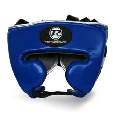 RINGSIDE PRO FITNESS HEADGUARD SYNTHETIC LEATHER Blue/silver
