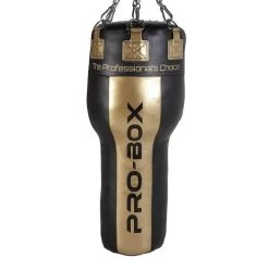 PROBOX-CHAMP 4FT ANGLE PUNCH BAG BLACK/GOLD