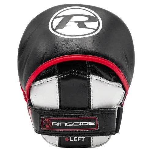 RINGSIDE LEATHER TARGET PADS Black/white/red 1 RINGSIDE LEATHER TARGET PADS Black/white/red