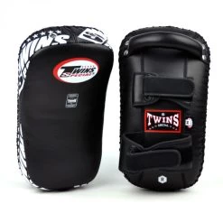 TWINS LEATHER THAI KICK PADS Black