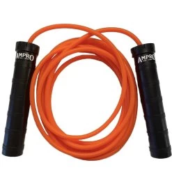 AMPRO CONTOURED BEARING 10FT ADJUSTABLE JUMP ROPE - BLACK/ORANGE