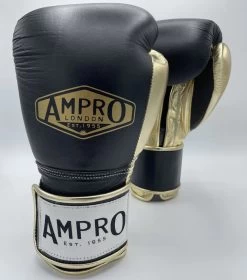 AMPRO HYBRID POWERTECH HOOK & LOOP SPARRING Black/gold