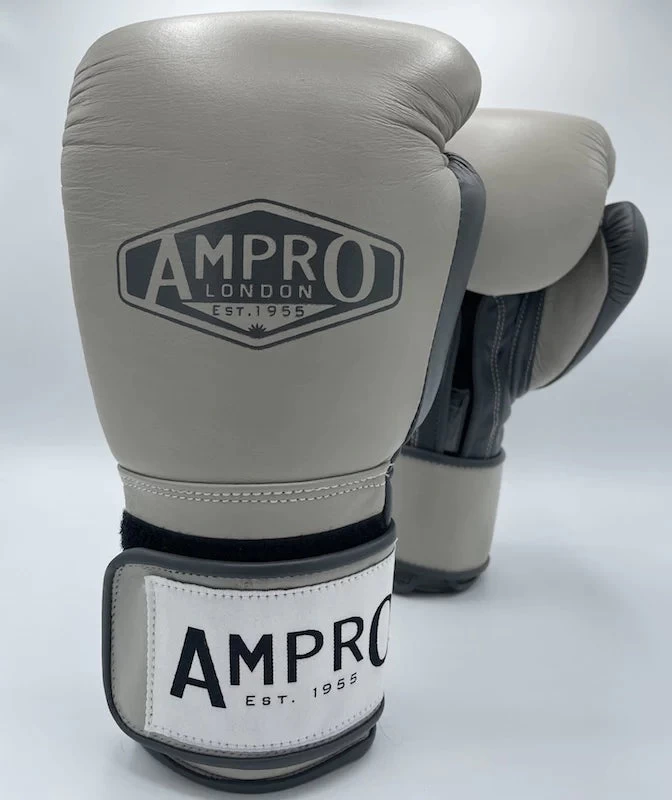 AMPRO HYBRID POWERTECH HOOK & LOOP SPARRING Light Grey/dark Grey 1 AMPRO HYBRID POWERTECH HOOK & LOOP SPARRING Light Grey/dark Grey