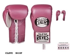 CLETO REYES SAFETEC PRO FIGHT LACE Pink/white