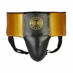 PRO BOX CHAMP SPAR CARBON PU GROIN GUARD Black/gold