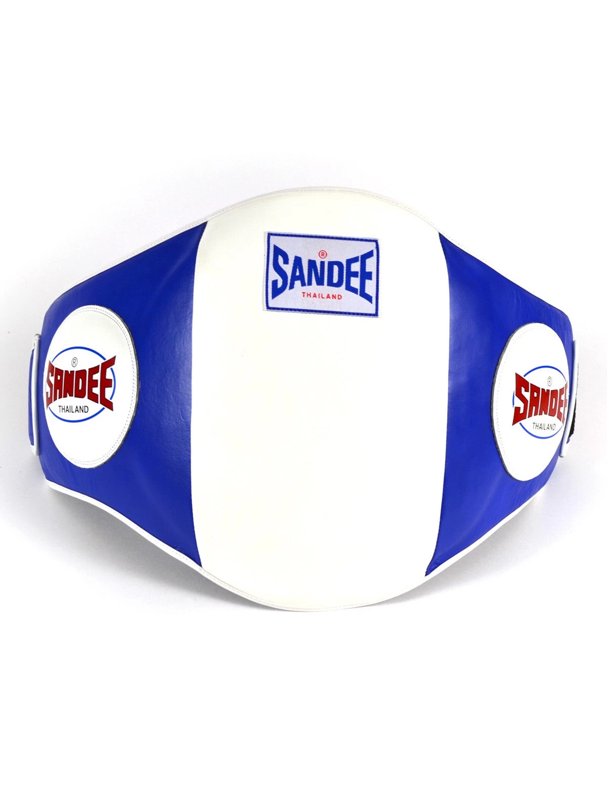 SANDEE LEATHER BELLY PAD Blue/white 1 SANDEE LEATHER BELLY PAD Blue/white