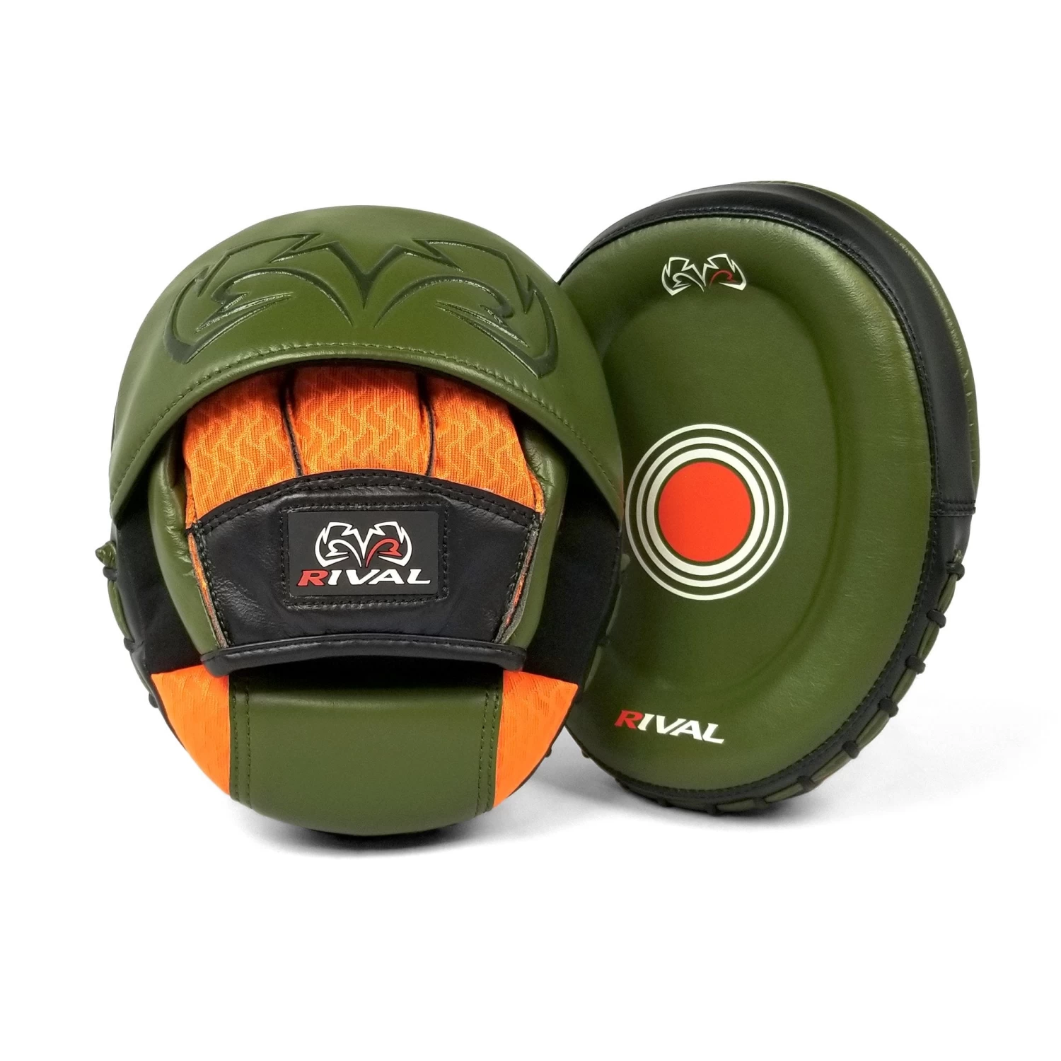 RIVAL RPM80 IMPULSE PUNCH PADS Khaki Green/orange/black 1 RIVAL RPM80 IMPULSE PUNCH PADS Khaki Green/orange/black