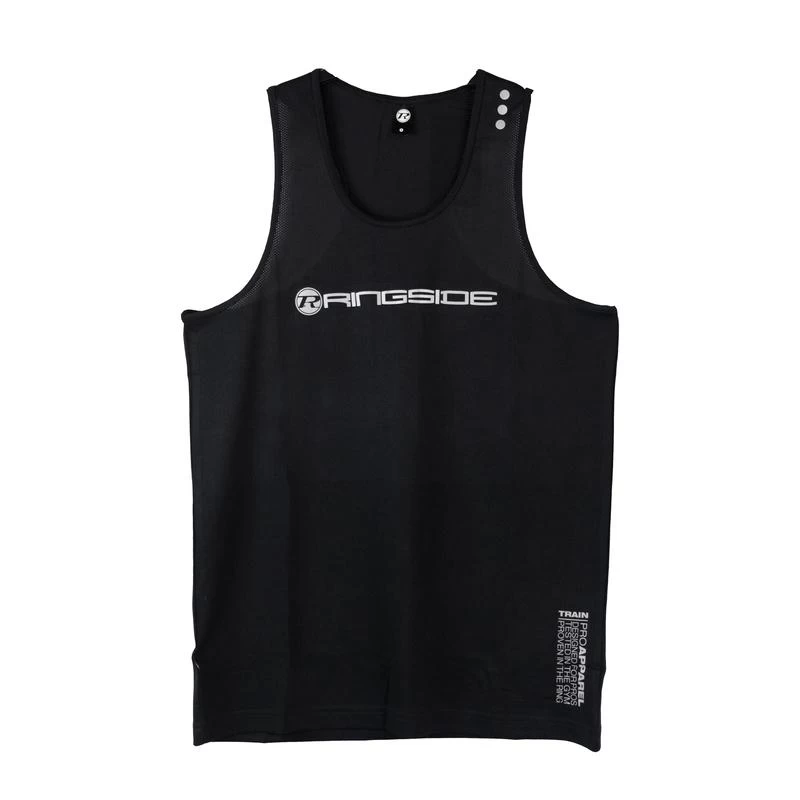 RINGSIDE-PRO APPAREL TRAINING VEST BLACK 1 RINGSIDE-PRO APPAREL TRAINING VEST BLACK
