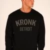 KRONK Detroit Applique Sweatshirt Loose Fit Black