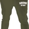 KRONK DETROIT APPLIQUE SHORTS MILITARY GREEN