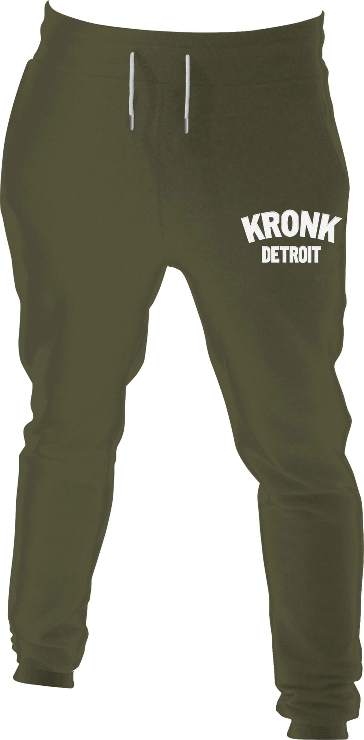 KRONK DETROIT APPLIQUE SHORTS MILITARY GREEN 1 KRONK DETROIT APPLIQUE SHORTS MILITARY GREEN