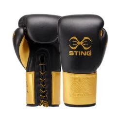 STING EVOLUTION BBBOFC APPROVED FIGHT LACE Black/gold