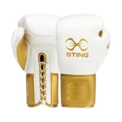 STING EVOLUTION BBBOFC APPROVED FIGHT LACE White/gold