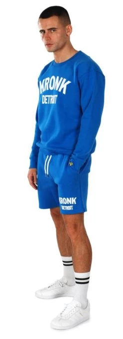 KRONK DETROIT APPLIQUE SHORTS ROYAL BLUE -Boxing Discount Store KRONKBLUE1