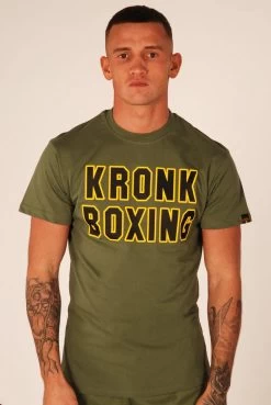 KRONK Boxing Classic T Shirt Military Green