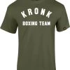 KRONK Boxing Team Regular Fit T Shirt Military Green