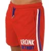 KRONK Iconic Detroit Applique Lined Shorts White & Red/Blue