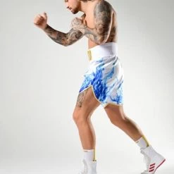 SUZI WONG-WHITE AND BLUE SMOKE BOXING SHORTS -Boxing Discount Store RMW 6712 450x450 1
