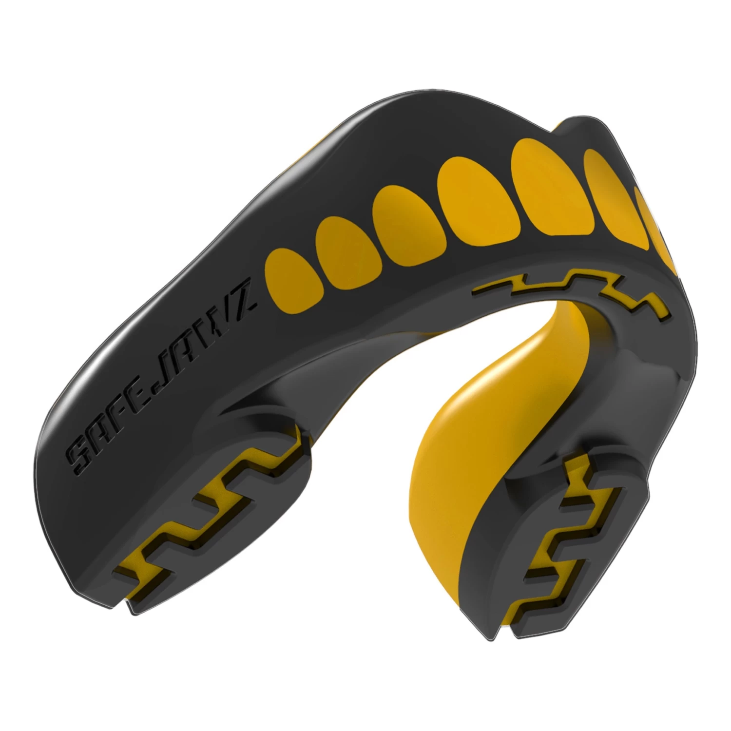 SAFEJAWZ® EXTRO SERIES SELF-FIT GOLDIE MOUTHGUARD. 1 SAFEJAWZ® EXTRO SERIES SELF-FIT GOLDIE MOUTHGUARD.