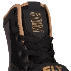 FLY STORM Black/gold -Boxing Discount Store STORM BOOTS BLACK GOLD 09 98388