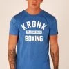 KRONK Training Camp Slim Fit T Shirt Heather Royal Blue