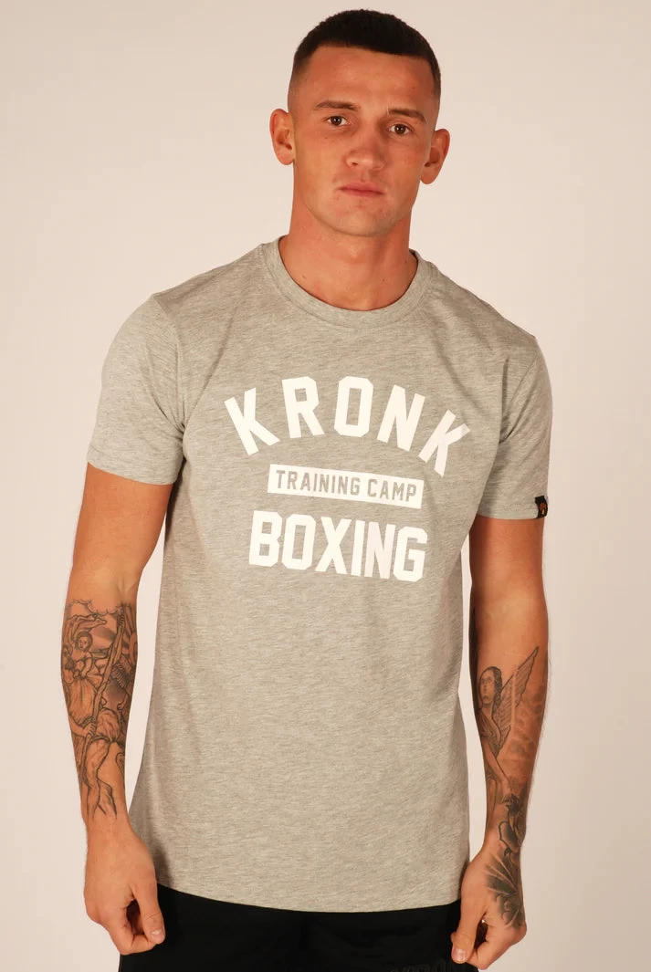 KRONK Boxing Team Regular Fit T Shirt Sports Grey 1 KRONK Boxing Team Regular Fit T Shirt Sports Grey