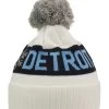 KRONK Detroit Snowflake Bobble Hat White