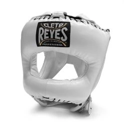 CLETO REYES HEADGUARD WITH NYLON POINTED FACE BAR White