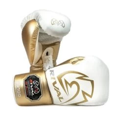 RIVAL RS100 PROFESSIONAL SPARRING LACE White/gold