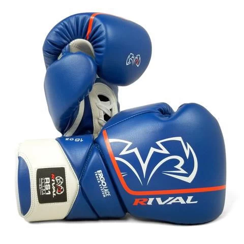 RIVAL RS1 SPARRING GLOVES 2.0 LACE Ultra Blue/white 1 RIVAL RS1 SPARRING GLOVES 2.0 LACE Ultra Blue/white