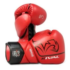 RIVAL RS1 SPARRING GLOVES 2.0 LACE Ultra Red/black