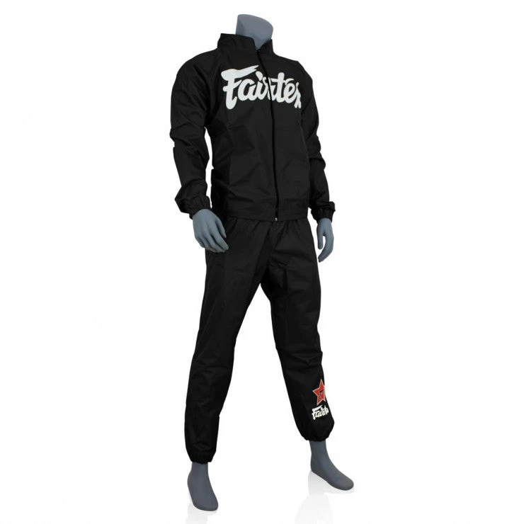 Fairtex Vinyl Sweatsuit Black 1 Fairtex Vinyl Sweatsuit Black