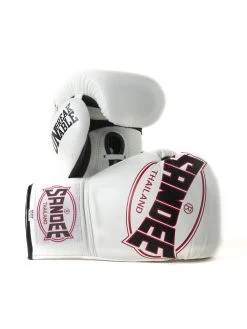 SANDEE COOLTEC PRO FIGHT LEATHER LACE White/black/red