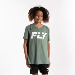Fly Green-Kids Big Logo Tee