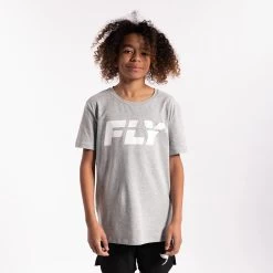 Fly Grey-Kids Big Logo Tee