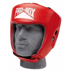 PRO BOX CLUB ESSENTIALS LEATHER HEADGUARD Red