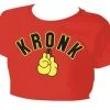 KRONK WOMEN GLOVES CROPPE TEE RED