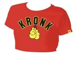 KRONK WOMEN GLOVES CROPPE TEE RED