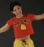 KRONK WOMEN GLOVES CROPPE TEE RED 4 KRONK WOMEN GLOVES CROPPE TEE RED - Image 4