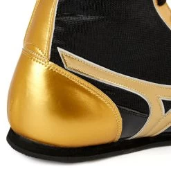 MIZUNO MID-CUT CUSTOM BOXING SHOES - BLACK GOLD 10 MIZUNO MID-CUT CUSTOM BOXING SHOES - BLACK GOLD -Boxing Discount Store mizuno 3