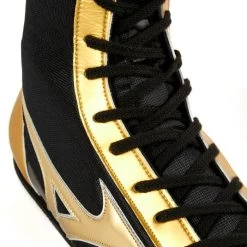 MIZUNO MID-CUT CUSTOM BOXING SHOES - BLACK GOLD 8 MIZUNO MID-CUT CUSTOM BOXING SHOES - BLACK GOLD -Boxing Discount Store mizuno 5