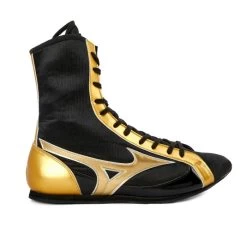 MIZUNO MID-CUT CUSTOM BOXING SHOES - BLACK GOLD
