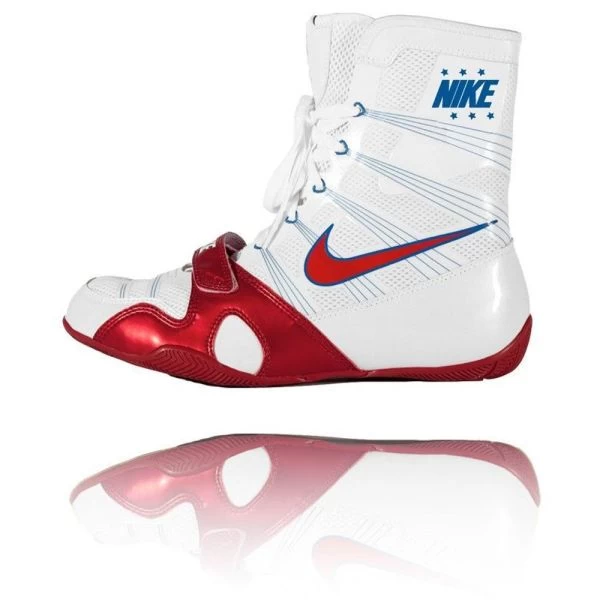 Nike Hyper KO Boxing Boot White/red 1 Nike Hyper KO Boxing Boot White/red