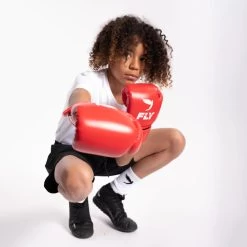 Fly White-Kids Big Logo Tee -Boxing Discount Store posed 4