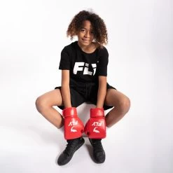 Fly Black-Kids Big Logo Tee -Boxing Discount Store posed 7