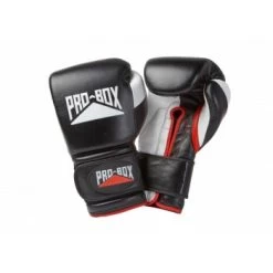 PRO BOX PRO SPAR LEATHER VELCRO Black/white/red