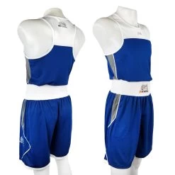 RIVAL-AMATEUR BLUE COMPETITION/TRAINING BOXING JERSEY -Boxing Discount Store rap 30 full blue
